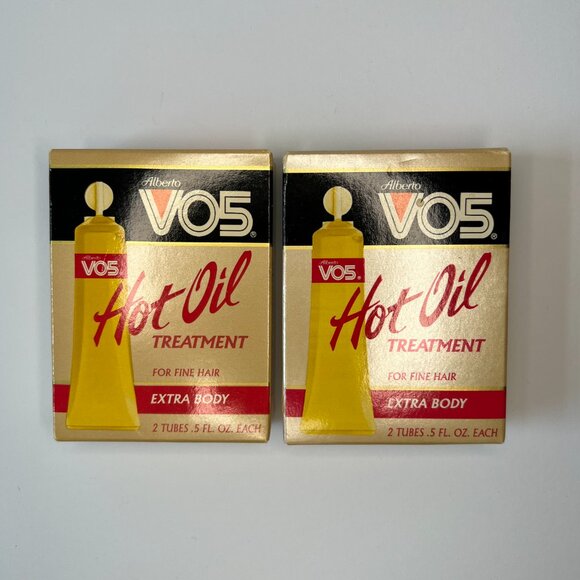 Vintage 1989 Alberto VO5 Hot Oil Hair Treatment Extra Body NIB -2 Packages Avail - Picture 5 of 5